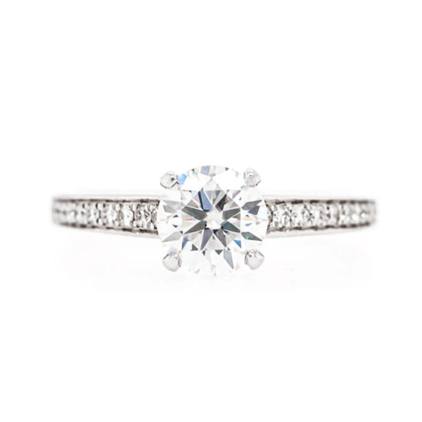 Solitaire Channel Set Engagement Ring 1.4ct