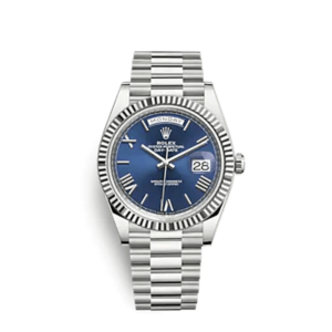 A rolex watch is shown with the date and day.