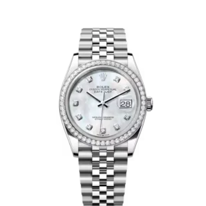 Datejust – Oyster, 36 mm, Oystersteel, white gold and