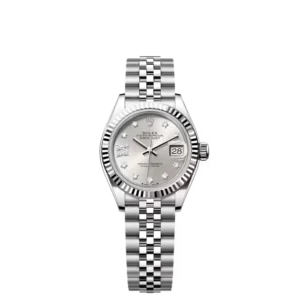 Lady Date-just – Oyster, 28 mm, Oystersteel and white gold