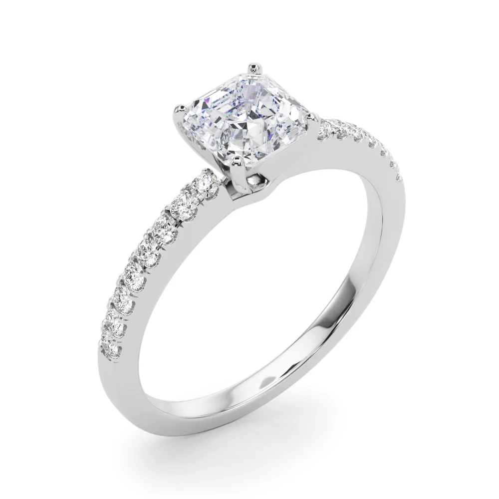 Single Row Diamond Engagement Ring - Image 121