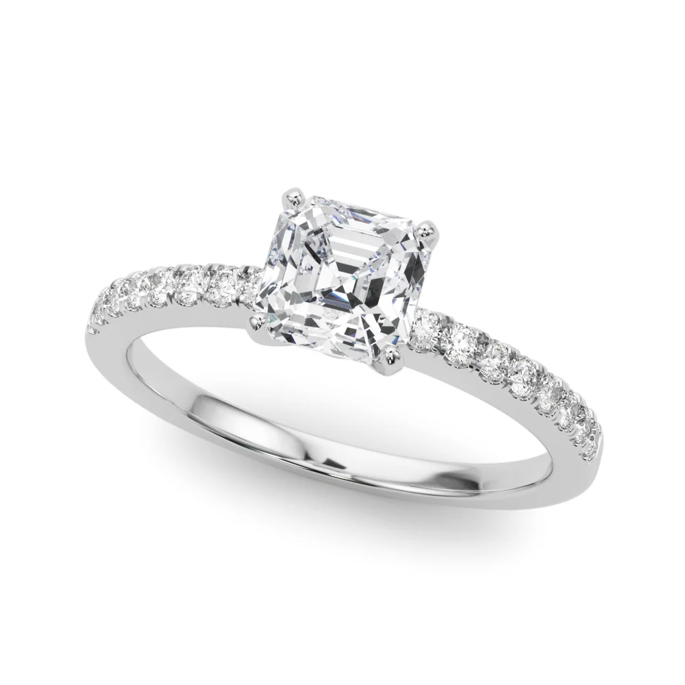 Single Row Diamond Engagement Ring - Image 118