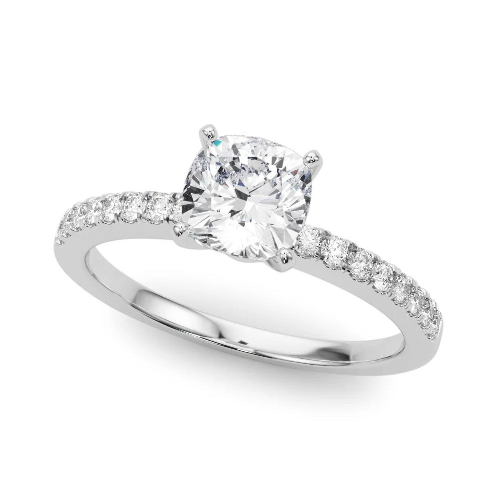 Single Row Diamond Engagement Ring - Image 58