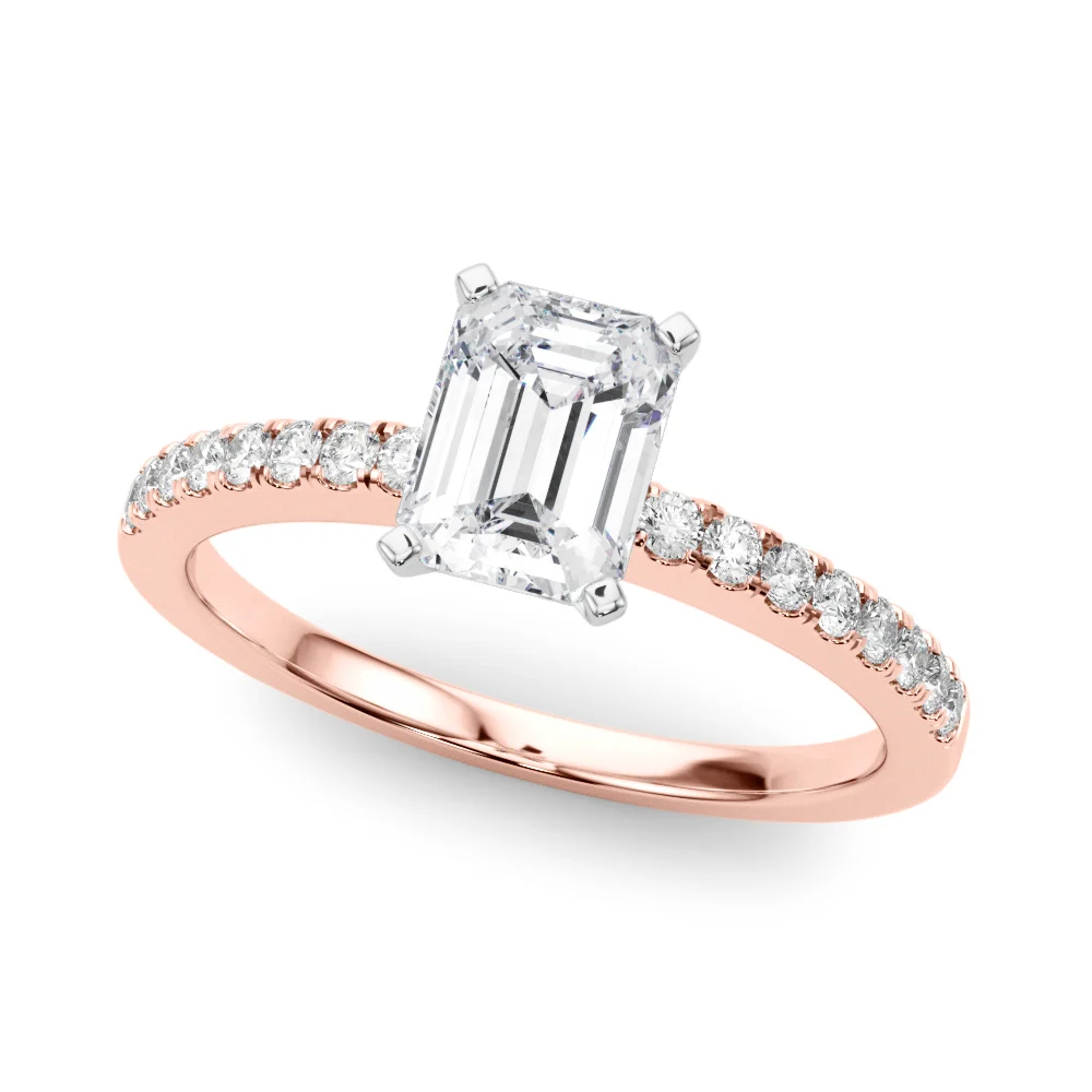 Single Row Diamond Engagement Ring - Image 26