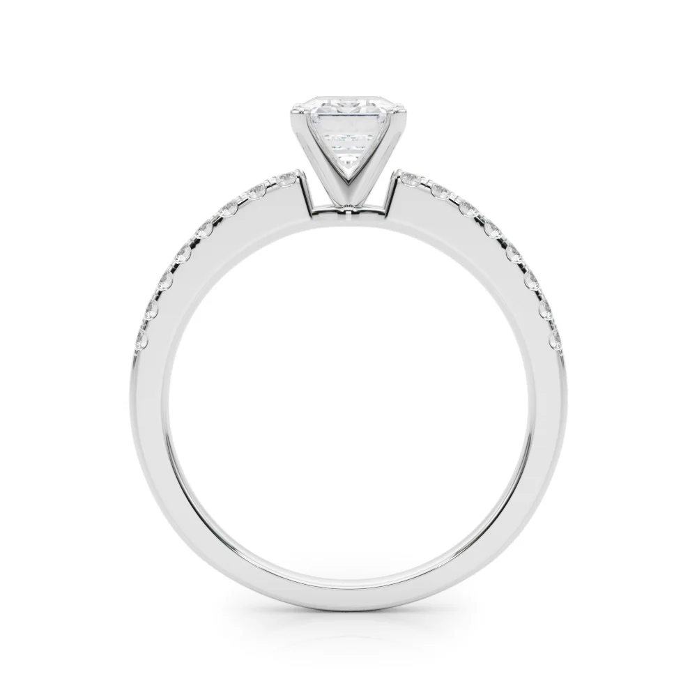 Single Row Diamond Engagement Ring - Image 17