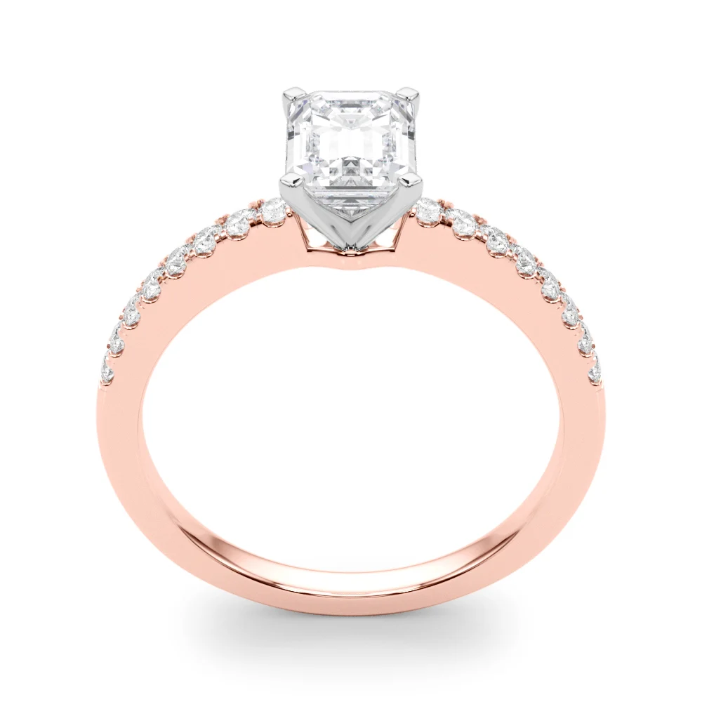 Single Row Diamond Engagement Ring - Image 30