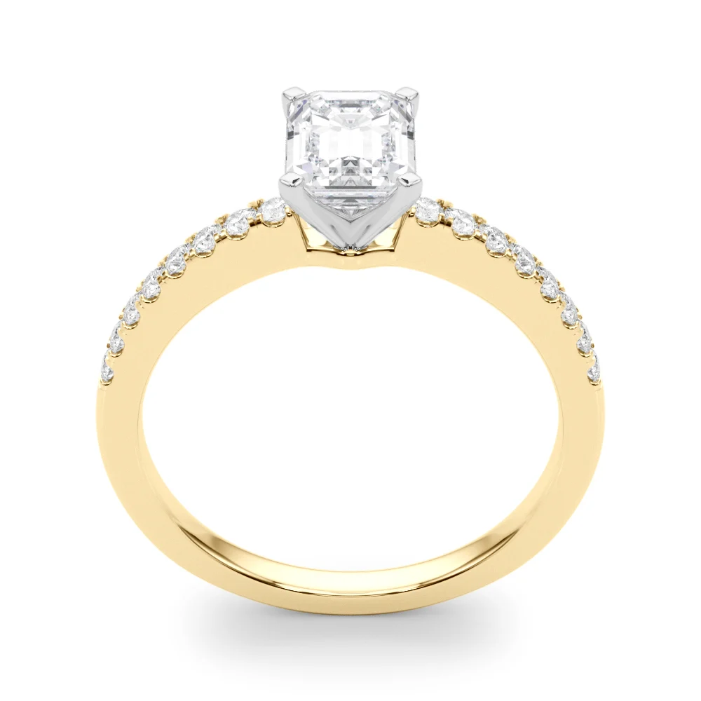 Single Row Diamond Engagement Ring - Image 24