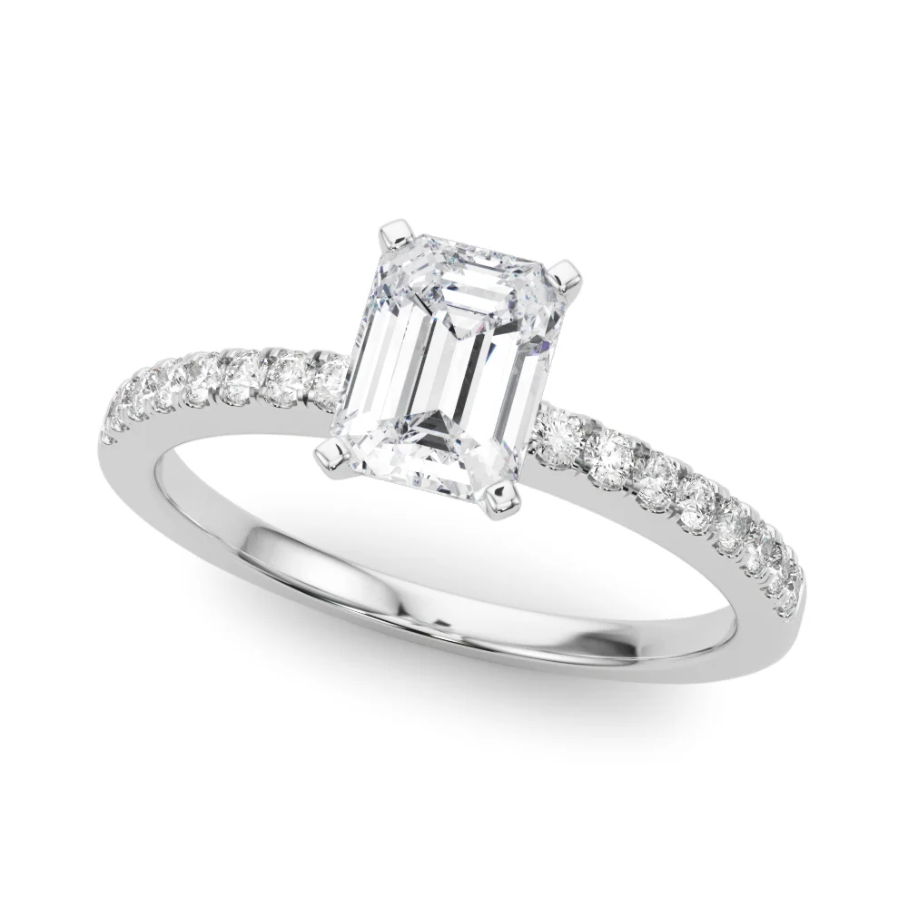 Single Row Diamond Engagement Ring - Image 16