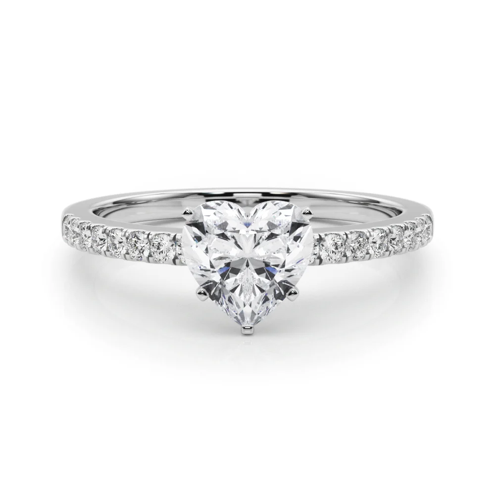 Single Row Diamond Engagement Ring - Image 132