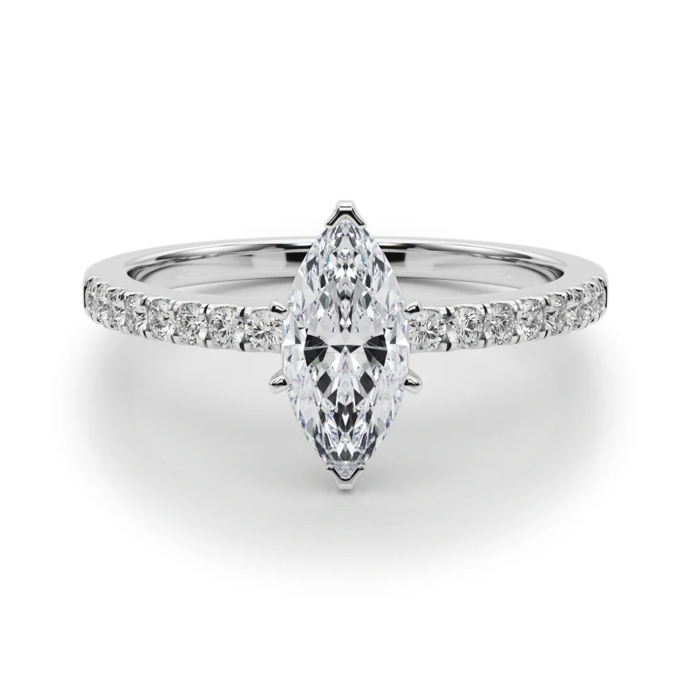 Single Row Diamond Engagement Ring - Image 105