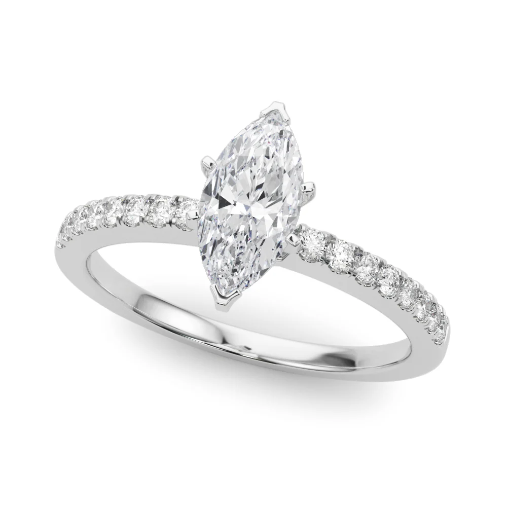 Single Row Diamond Engagement Ring - Image 103