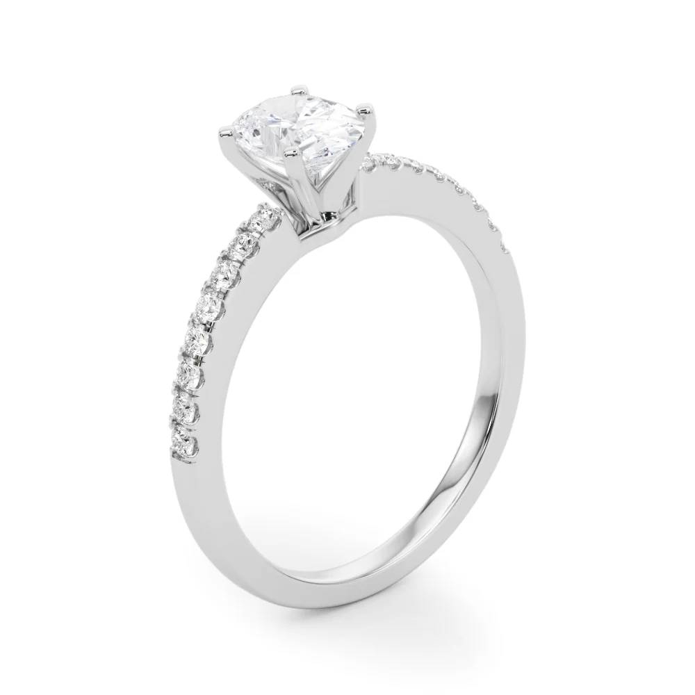 Single Row Diamond Engagement Ring - Image 47