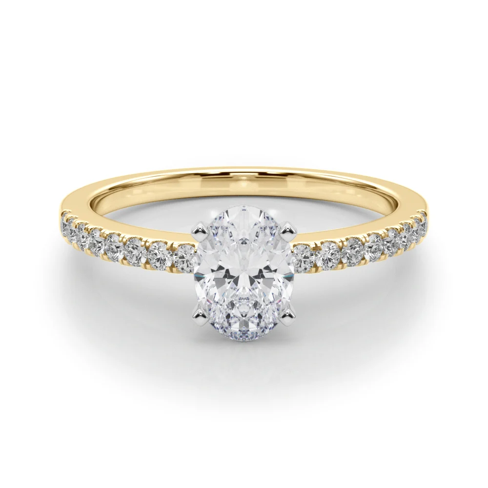 Single Row Diamond Engagement Ring - Image 50