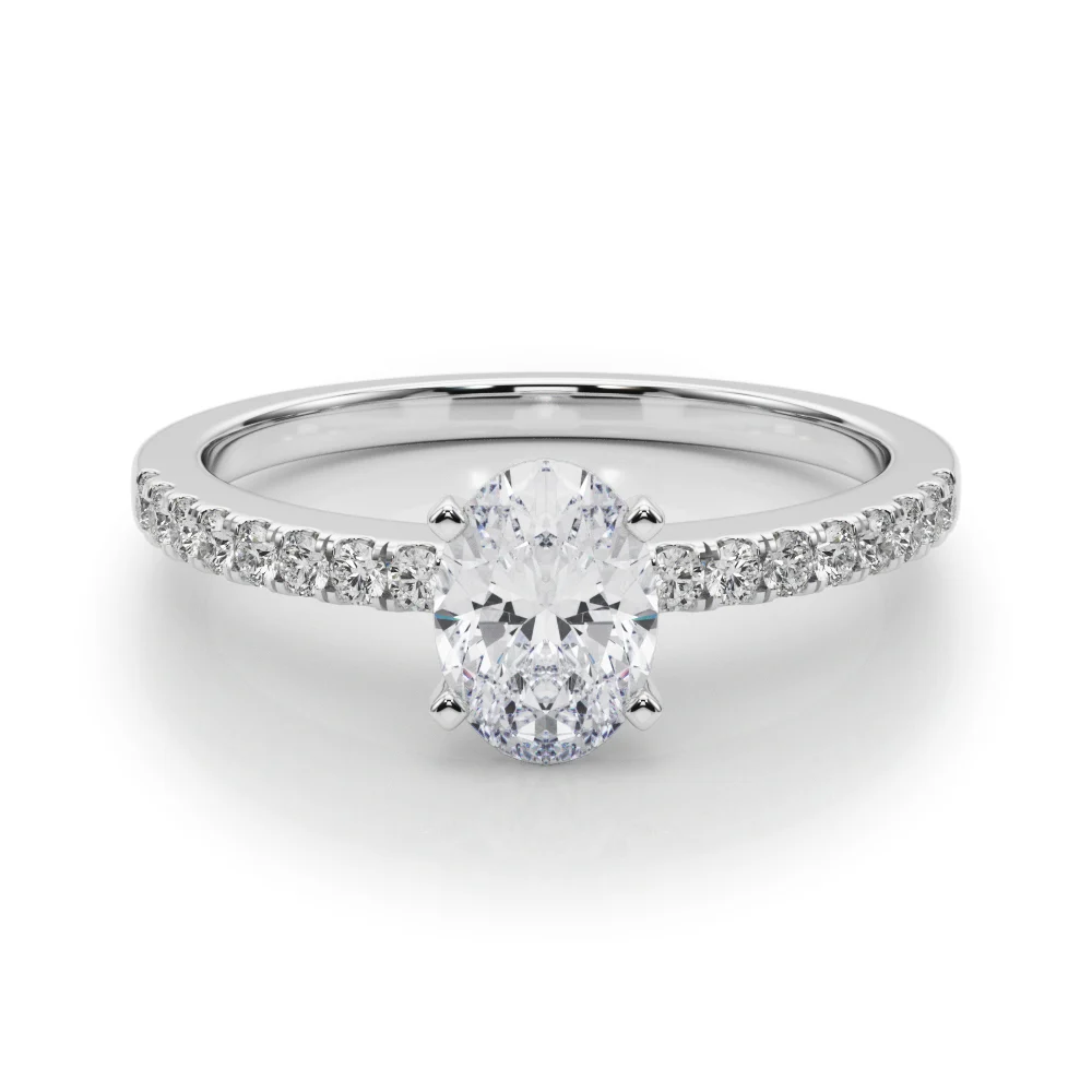 Single Row Diamond Engagement Ring - Image 45