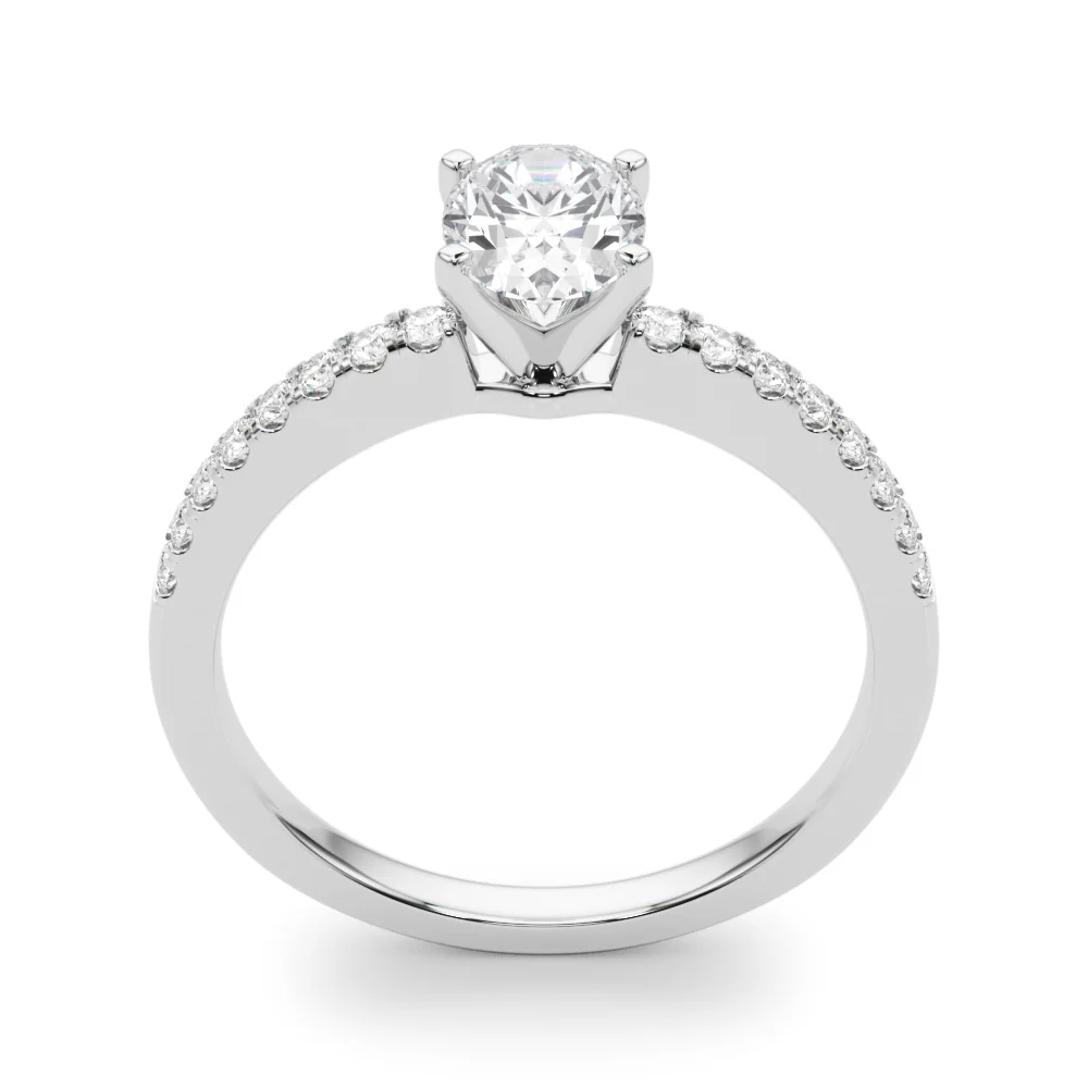 Single Row Diamond Engagement Ring - Image 46