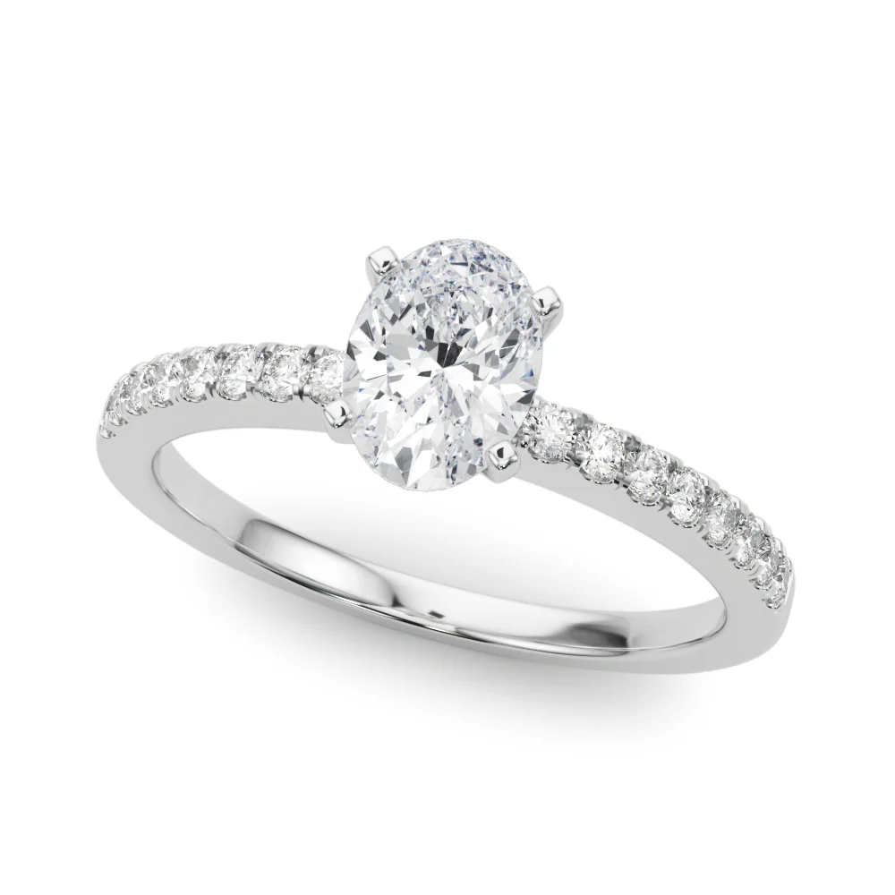 Single Row Diamond Engagement Ring - Image 43
