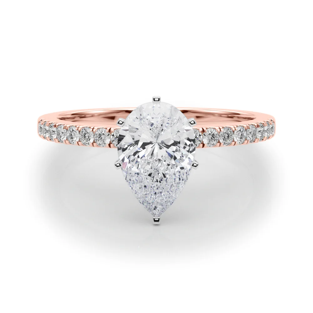 Single Row Diamond Engagement Ring - Image 100