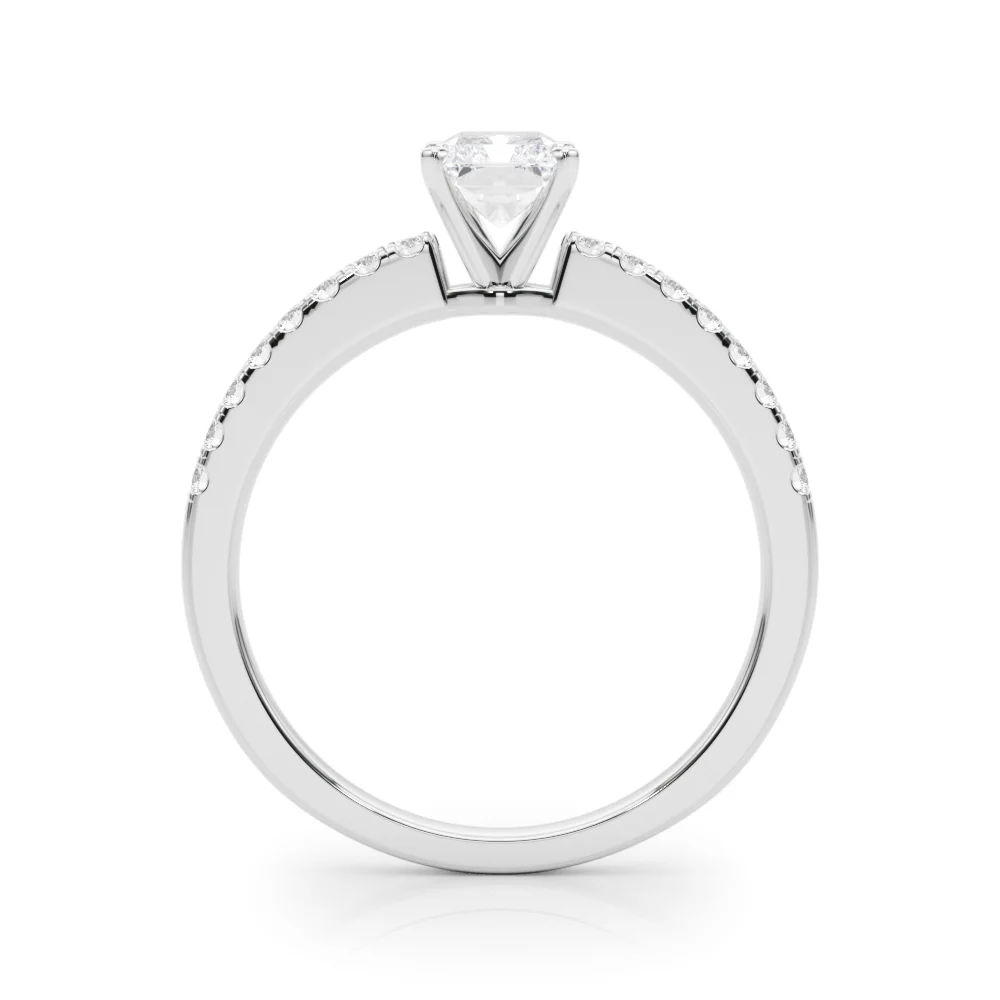 Single Row Diamond Engagement Ring - Image 32