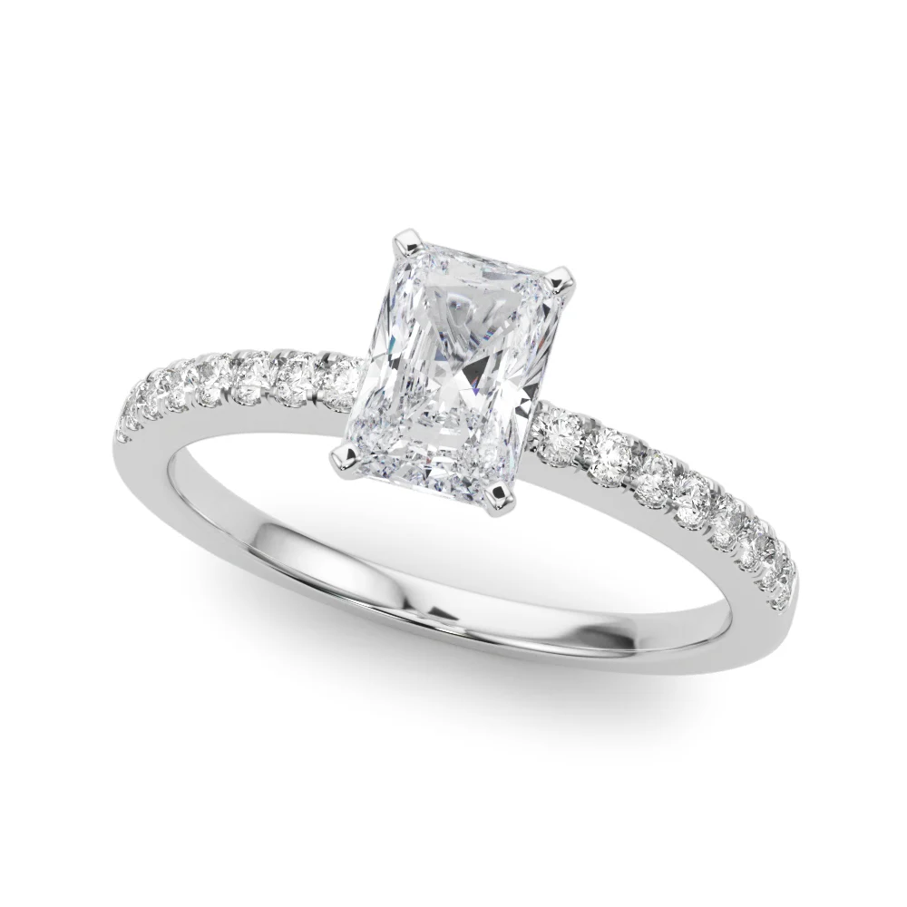 Single Row Diamond Engagement Ring - Image 31