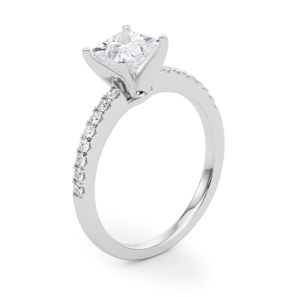 Single Row Diamond Engagement Ring - Image 77