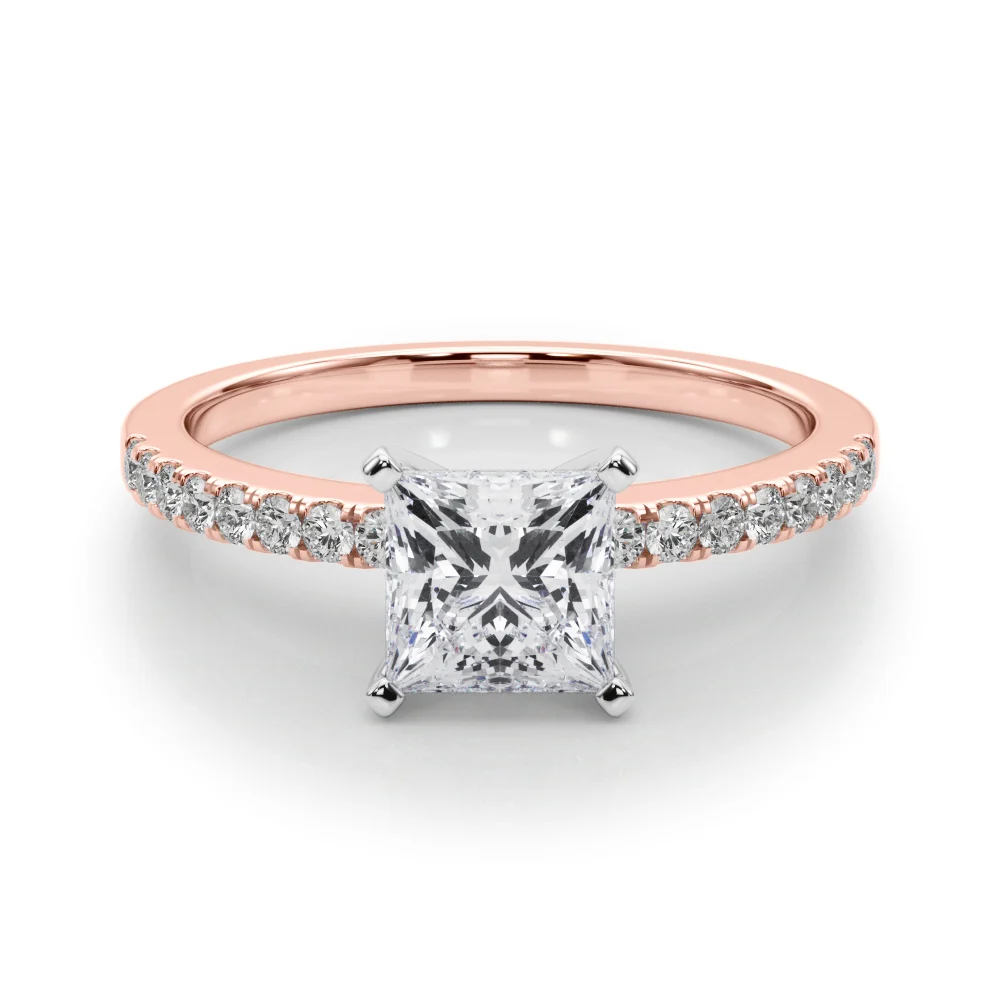 Single Row Diamond Engagement Ring - Image 85