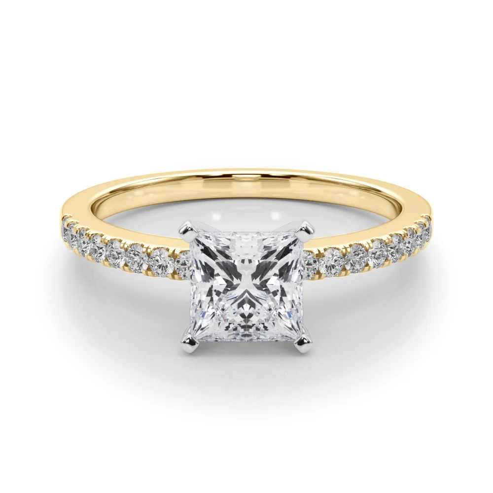 Single Row Diamond Engagement Ring - Image 80
