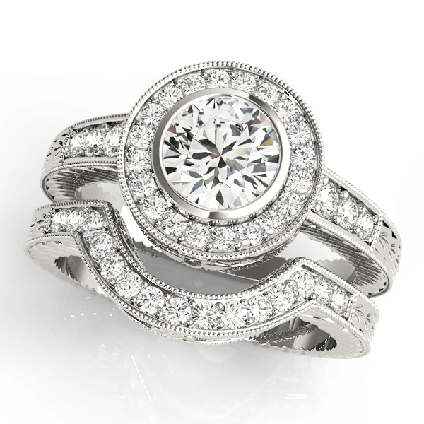 ENGAGEMENT RINGS HALO ROUND - Image 3