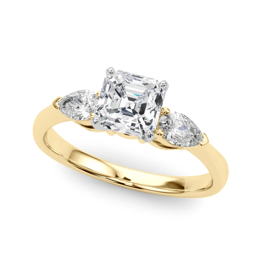 Pear Accent Three-Stone Engagement Ring - Image 122