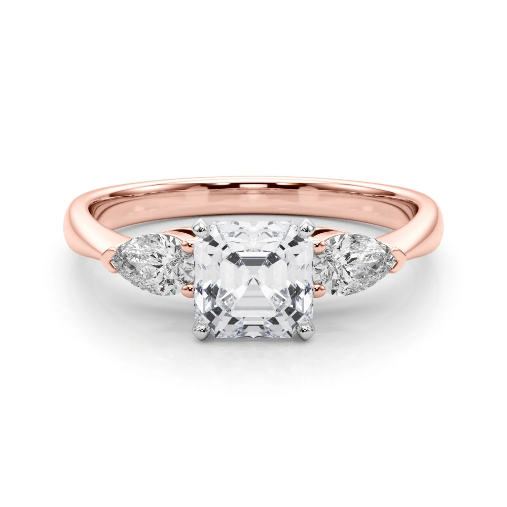 Pear Accent Three-Stone Engagement Ring - Image 128