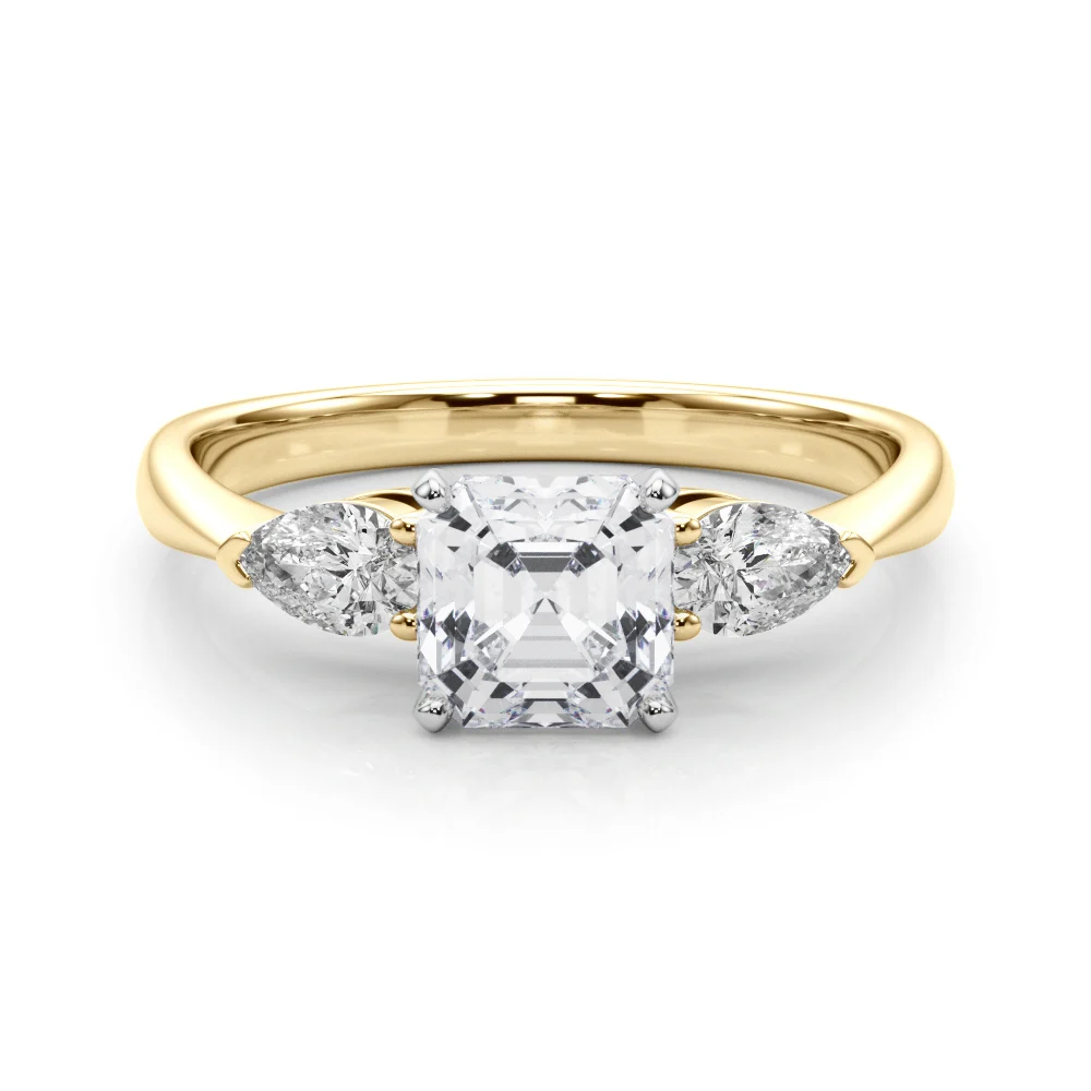 Pear Accent Three-Stone Engagement Ring - Image 124