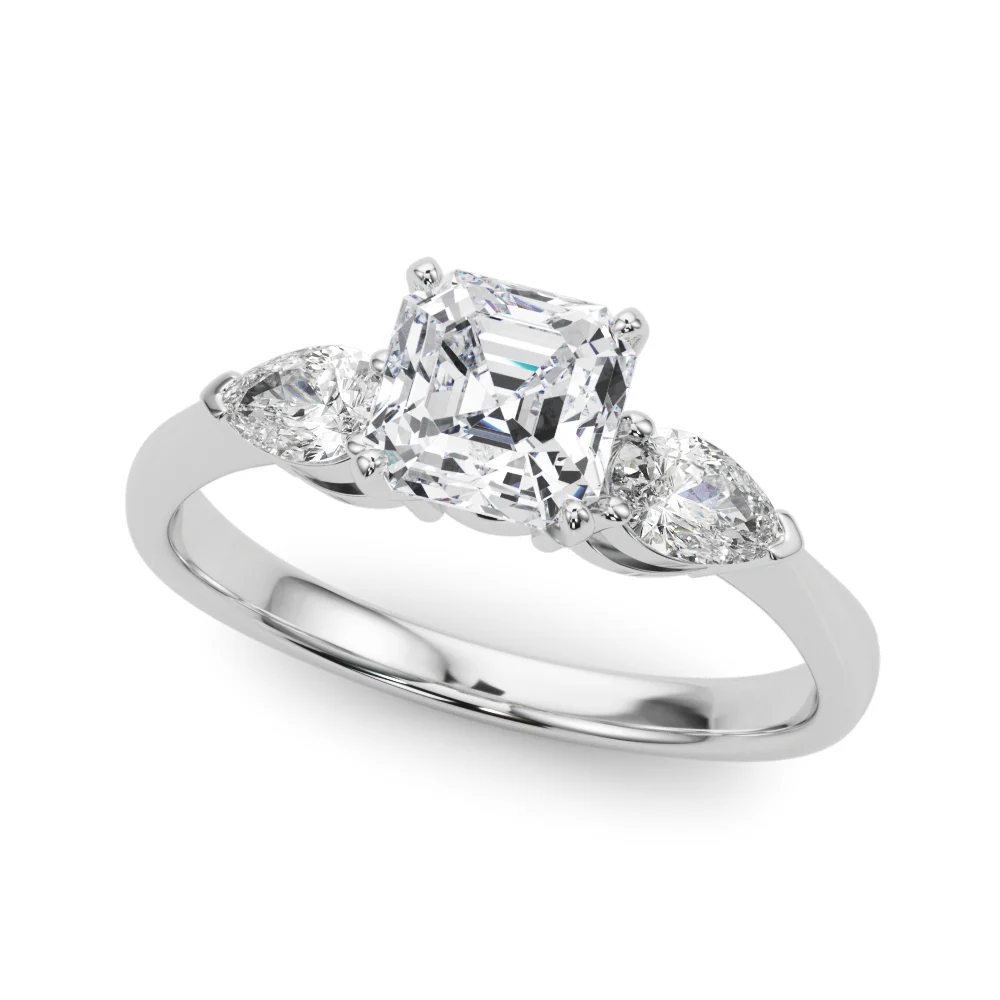 Pear Accent Three-Stone Engagement Ring - Image 118