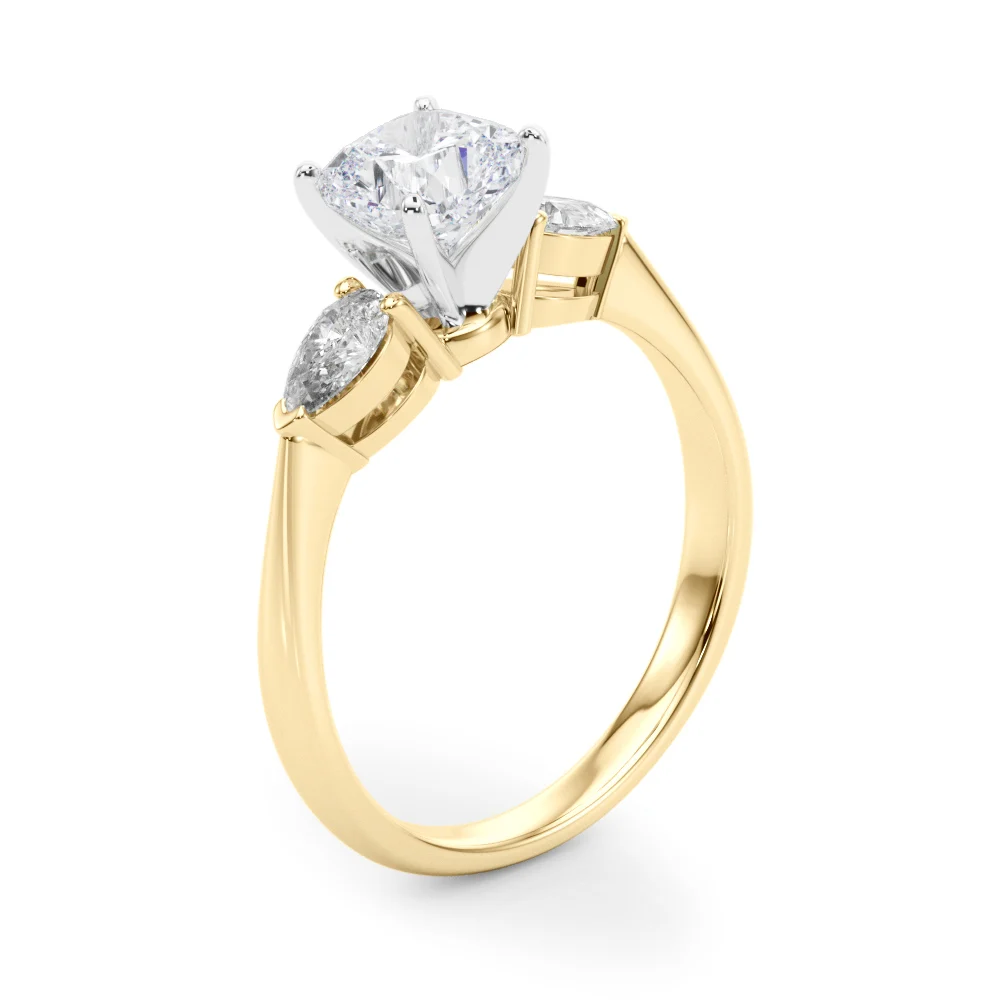 Pear Accent Three-Stone Engagement Ring - Image 66