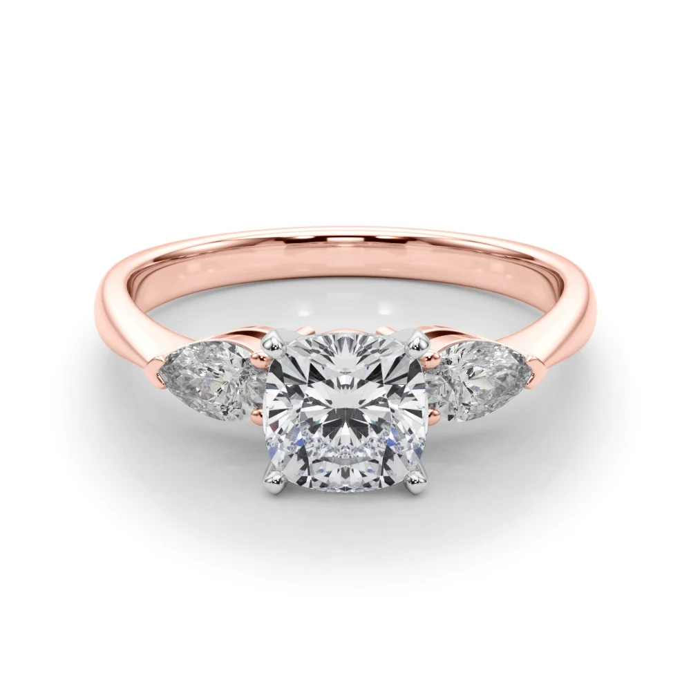 Pear Accent Three-Stone Engagement Ring - Image 70