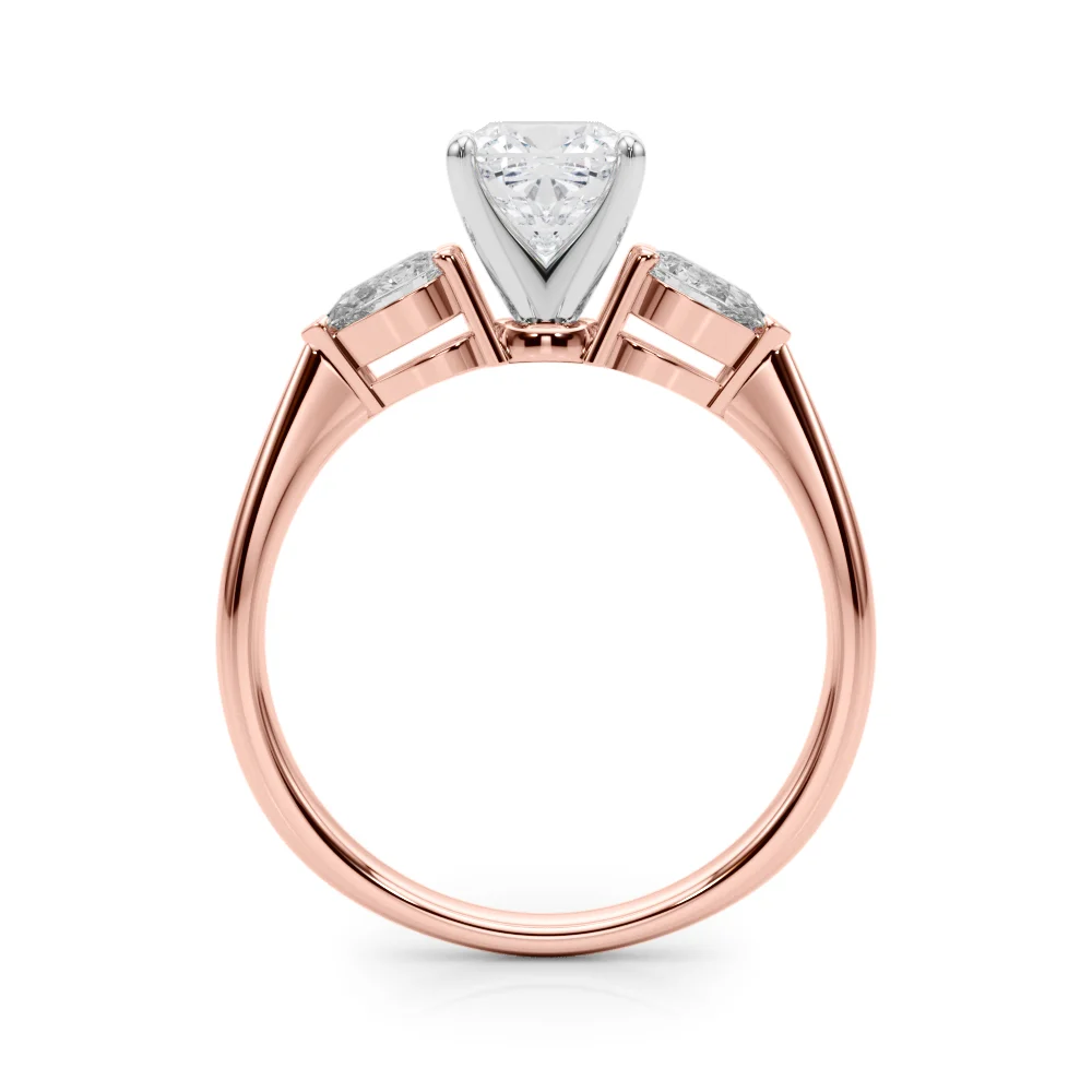 Pear Accent Three-Stone Engagement Ring - Image 69