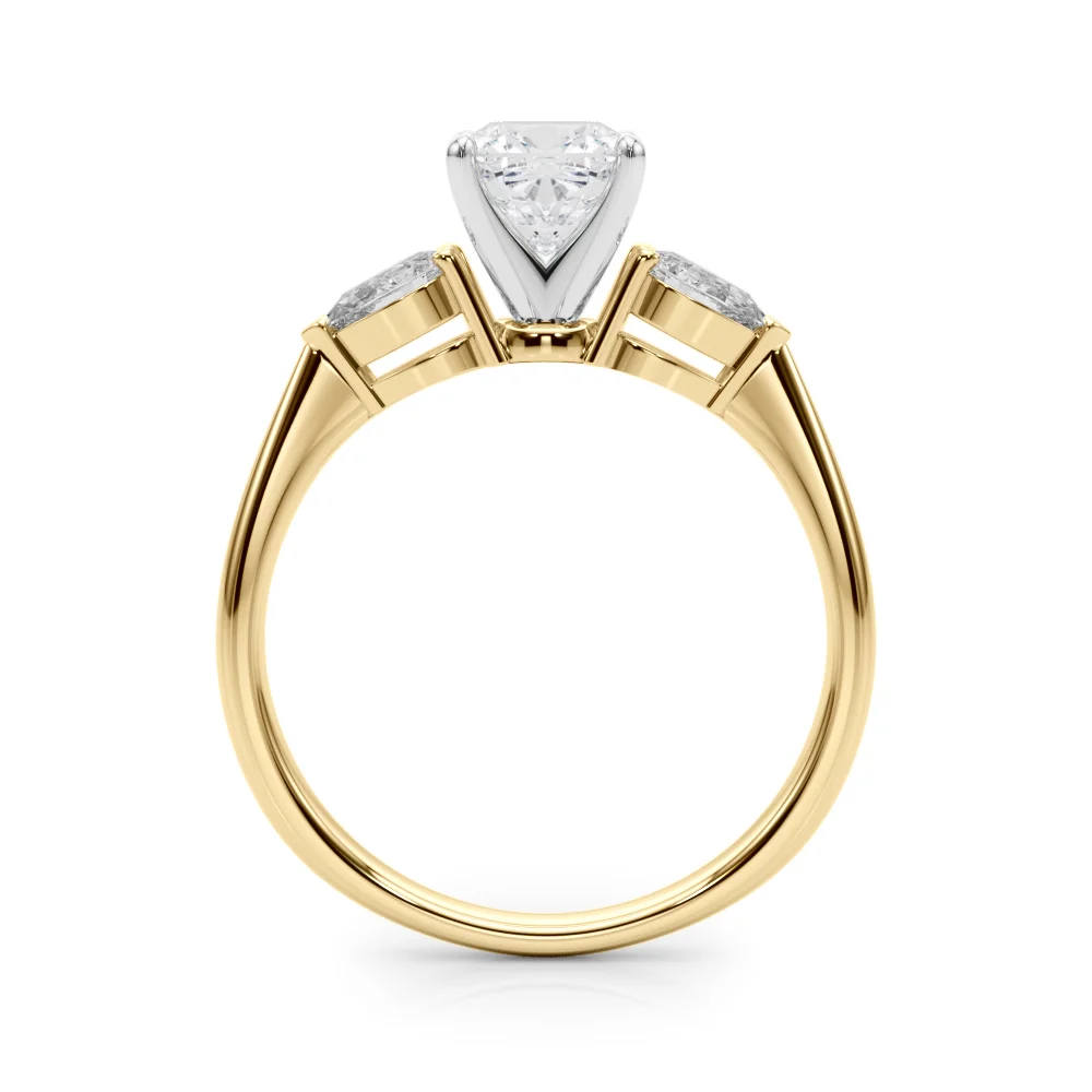 Pear Accent Three-Stone Engagement Ring - Image 64