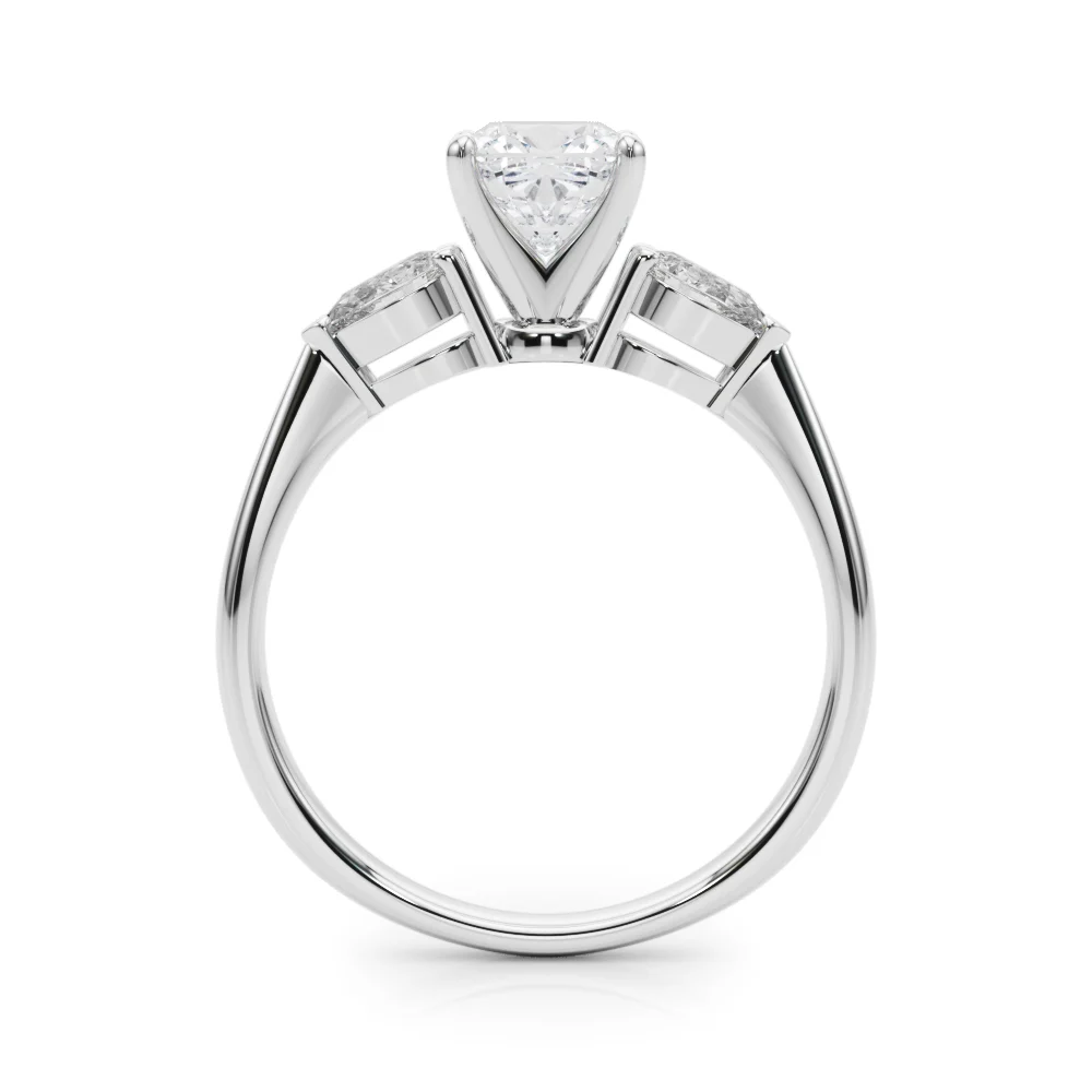 Pear Accent Three-Stone Engagement Ring - Image 59