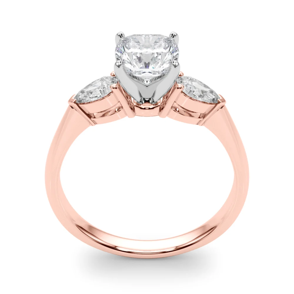 Pear Accent Three-Stone Engagement Ring - Image 72