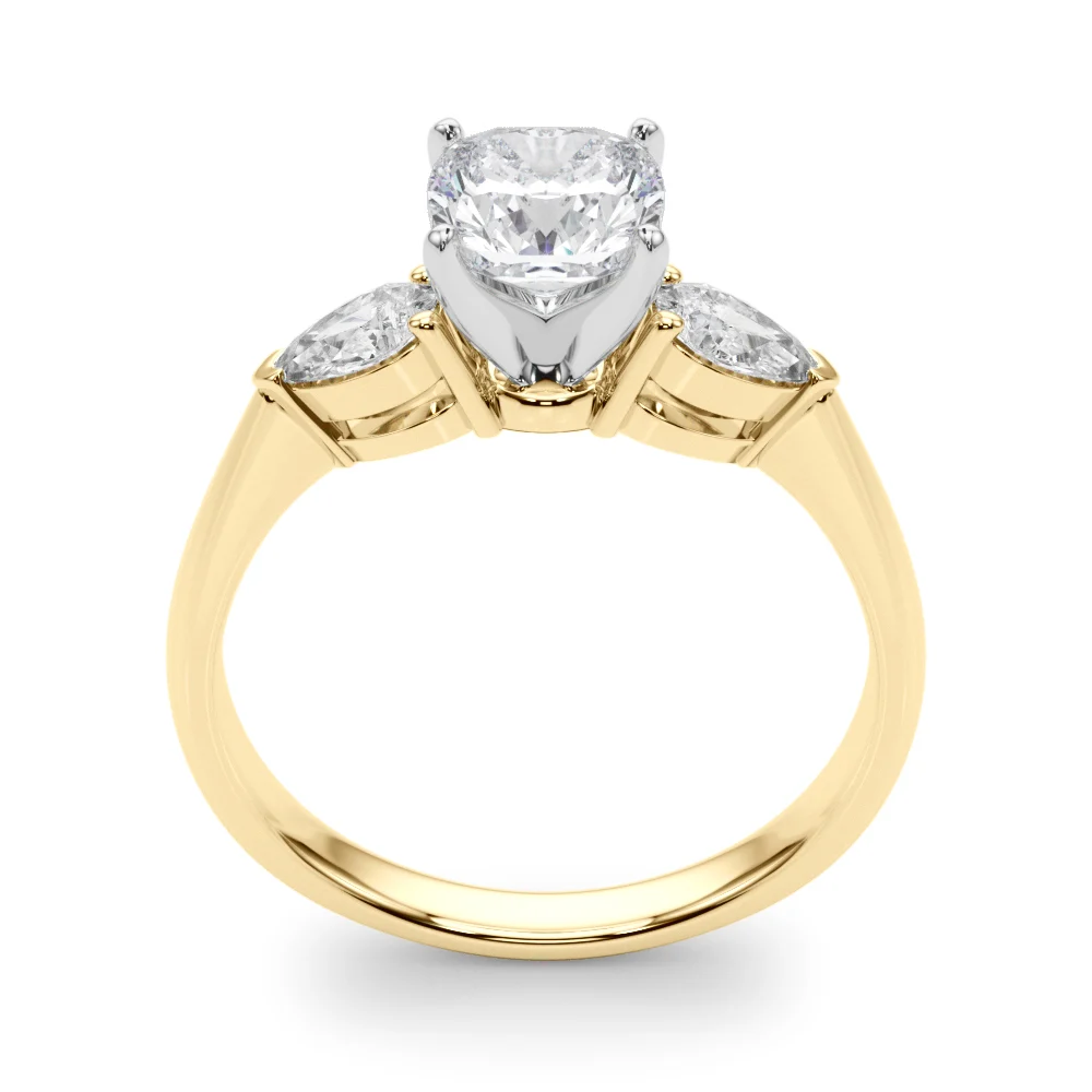 Pear Accent Three-Stone Engagement Ring - Image 67