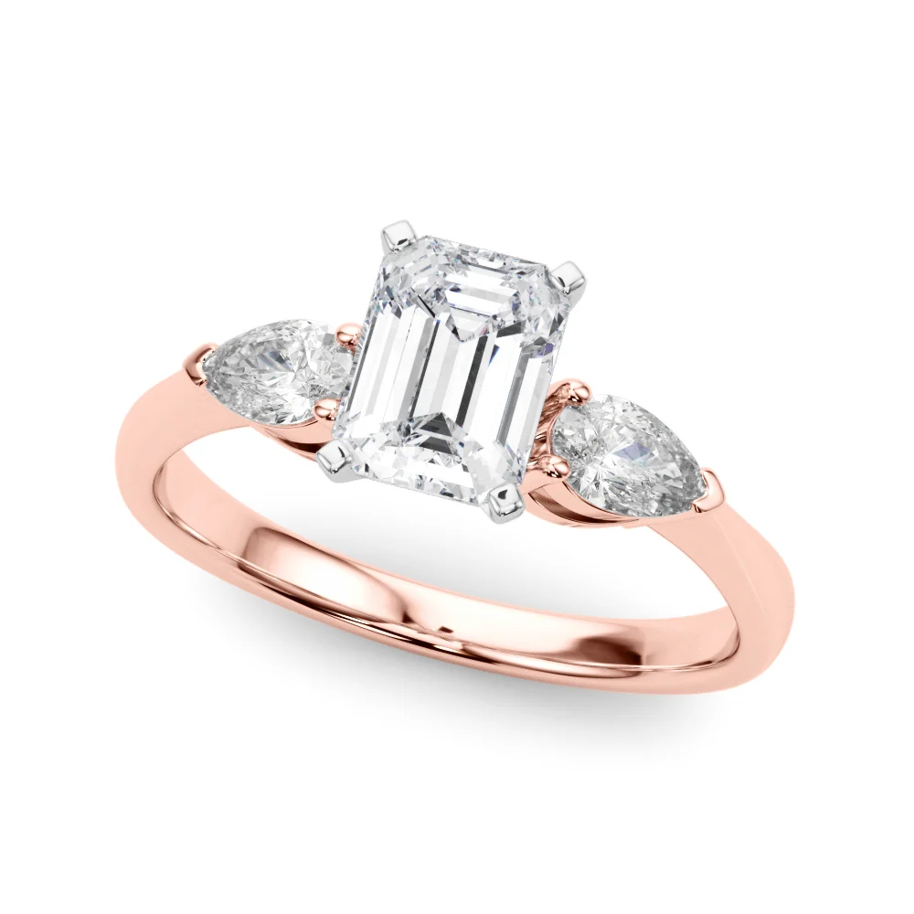 Pear Accent Three-Stone Engagement Ring - Image 26