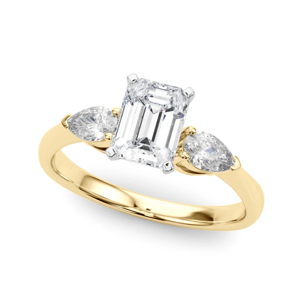 Pear Accent Three-Stone Engagement Ring - Image 21