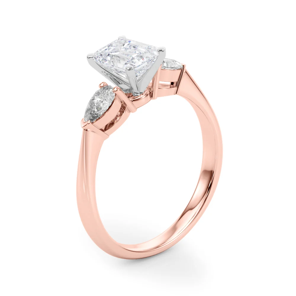 Pear Accent Three-Stone Engagement Ring - Image 29