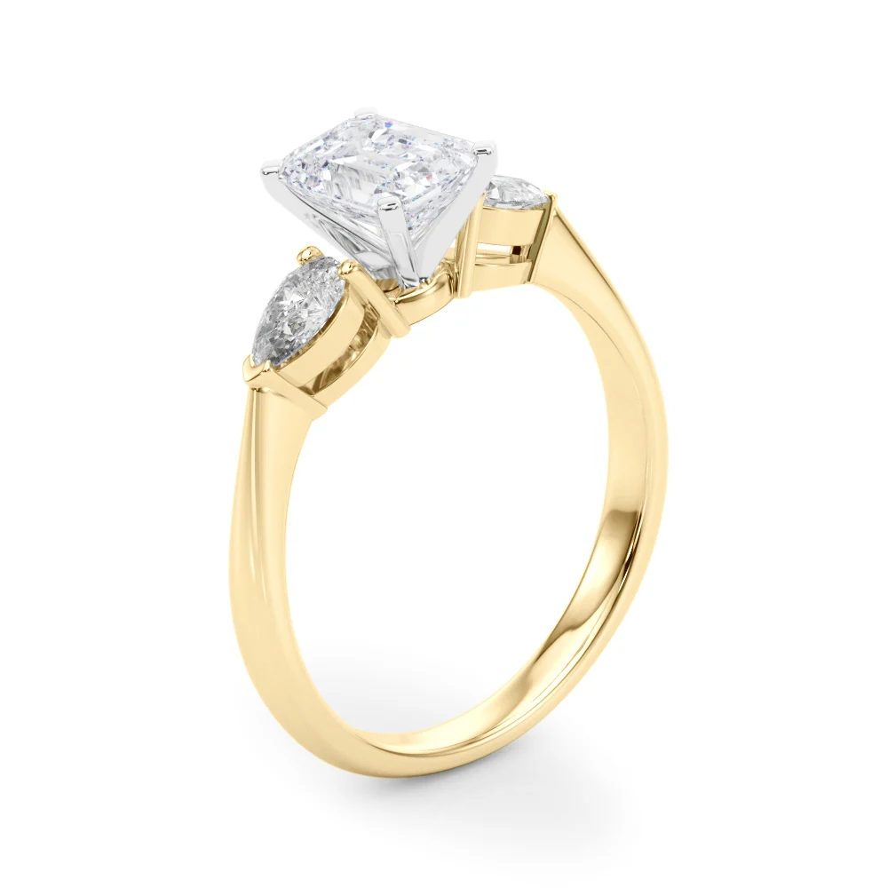 Pear Accent Three-Stone Engagement Ring - Image 24