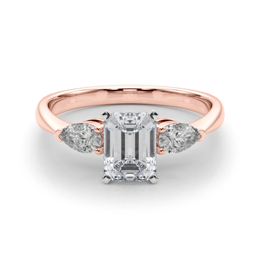 Pear Accent Three-Stone Engagement Ring - Image 28