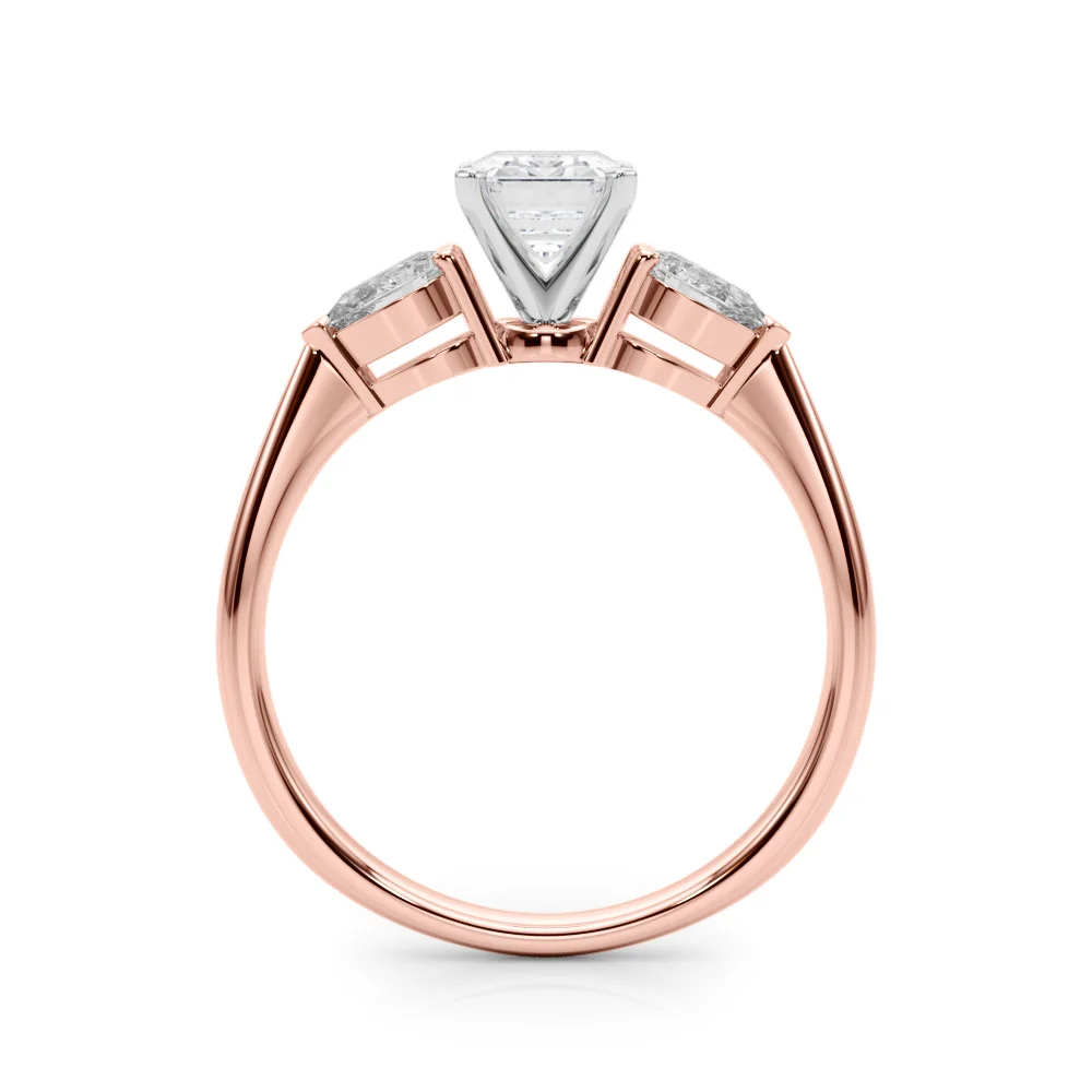 Pear Accent Three-Stone Engagement Ring - Image 27