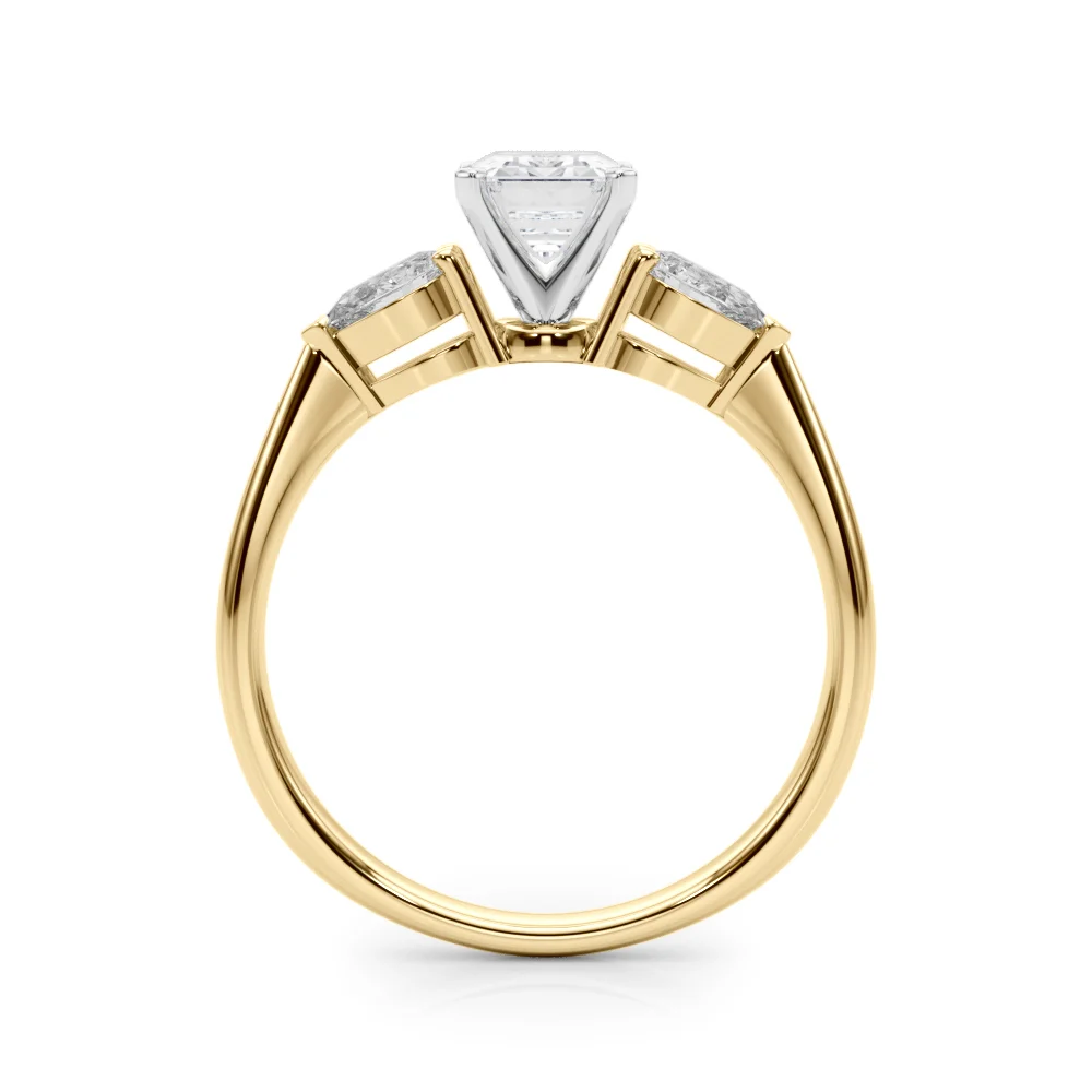 Pear Accent Three-Stone Engagement Ring - Image 22