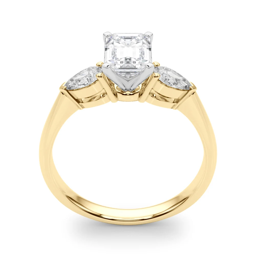 Pear Accent Three-Stone Engagement Ring - Image 25