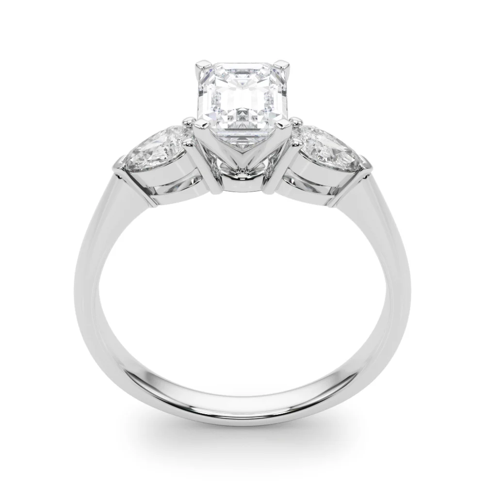 Pear Accent Three-Stone Engagement Ring - Image 20