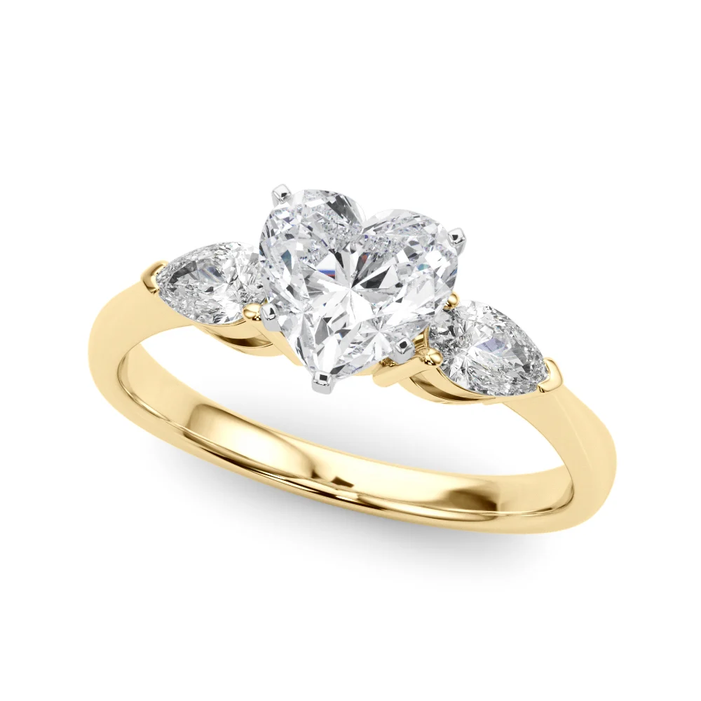 Pear Accent Three-Stone Engagement Ring - Image 134