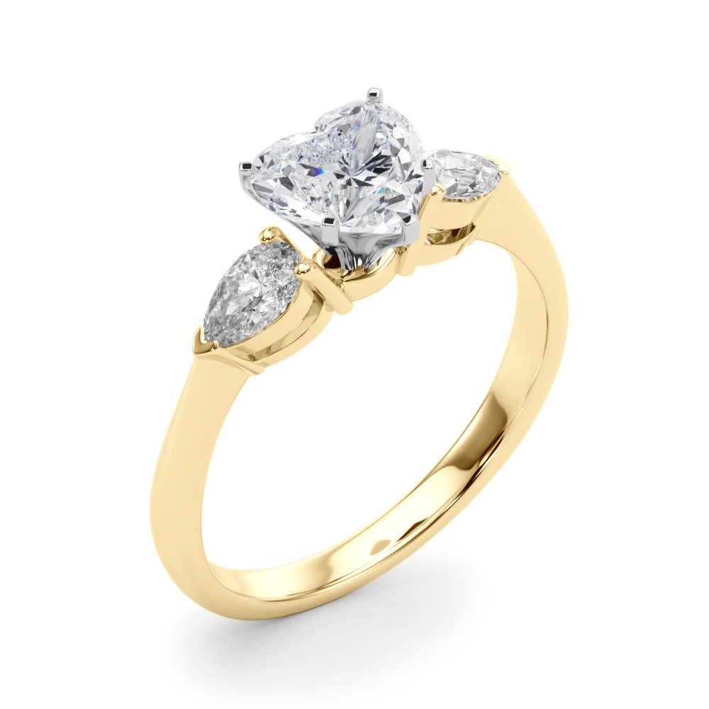 Pear Accent Three-Stone Engagement Ring - Image 137