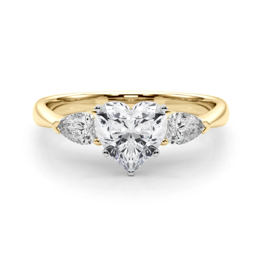 Pear Accent Three-Stone Engagement Ring - Image 136